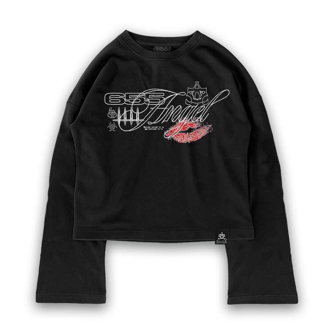 AngelZ Cropped Flared Longsleeve